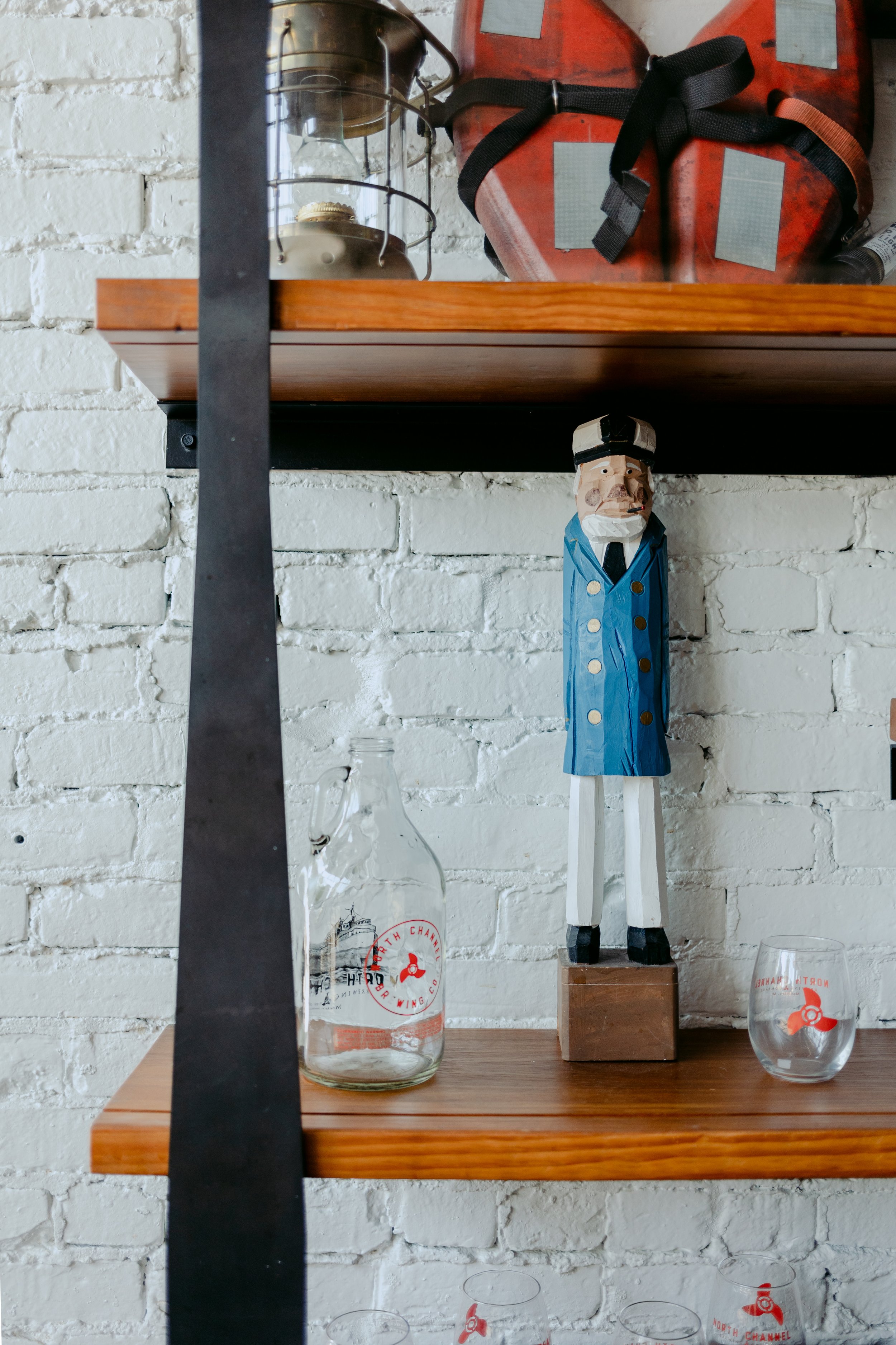 Cap'n Piles on his shelf in the NCB tap house